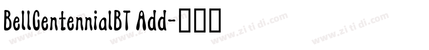 BellCentennialBT Add字体转换